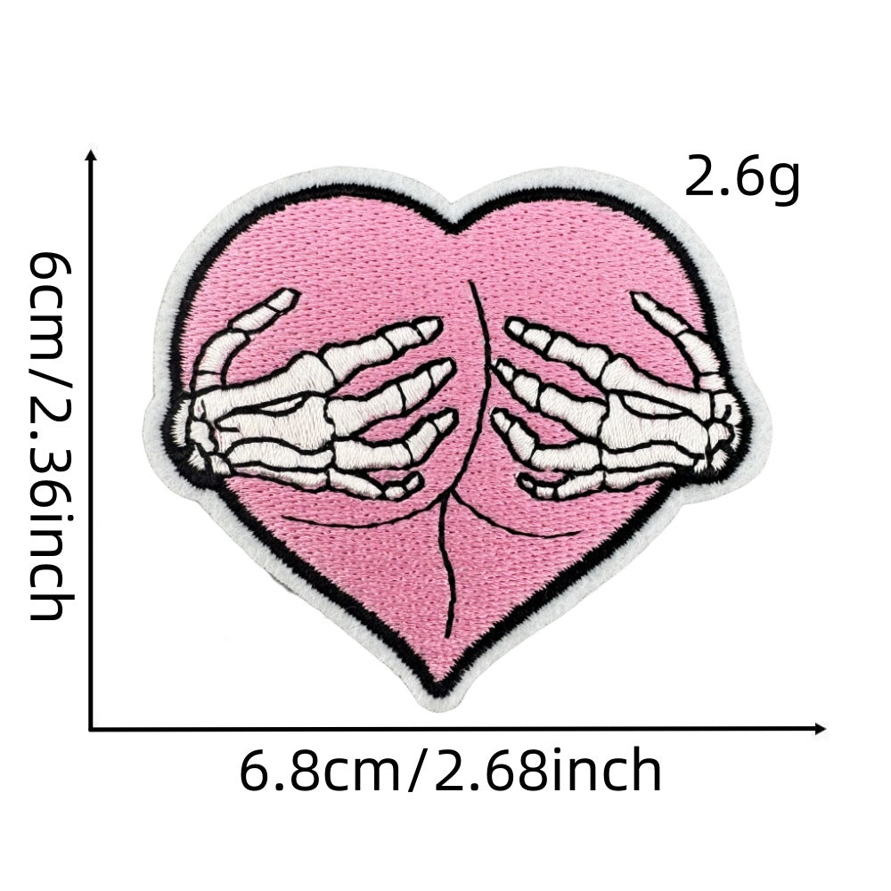 Wholesale Ghost Face Cartoon Cloth Embroidery Patch